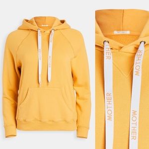 Mother The Square Hoodie In Mustard Yellow